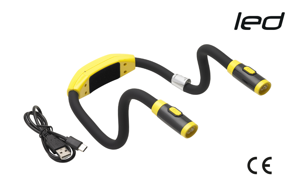 DOPPIA TORCIA LED DA COLLO