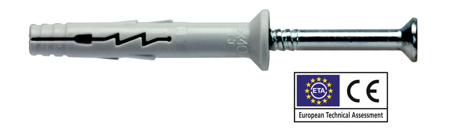 TASSELLI NYLON PROLUNGATI + VITE A CHIODO TPS