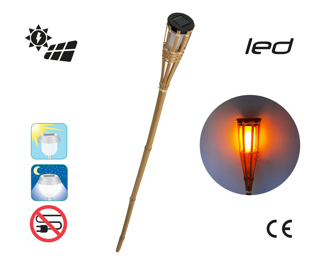 TORCIA IN BAMB� CON LUCE SOLARE